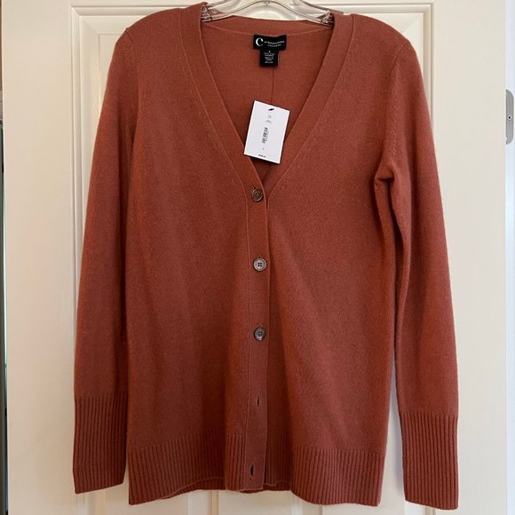 NEW WITH TAGS Cashmere Cardigan C by Bloomingdales Size S - Picture 1 of 10